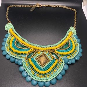 Cirque du Soleil beaded bib necklace
